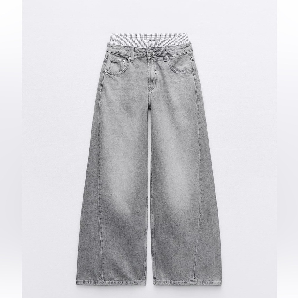 Zara Wide Leg Boxer Jeans